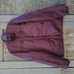 Affliction burgundy jacket men's sz 2X / XXL